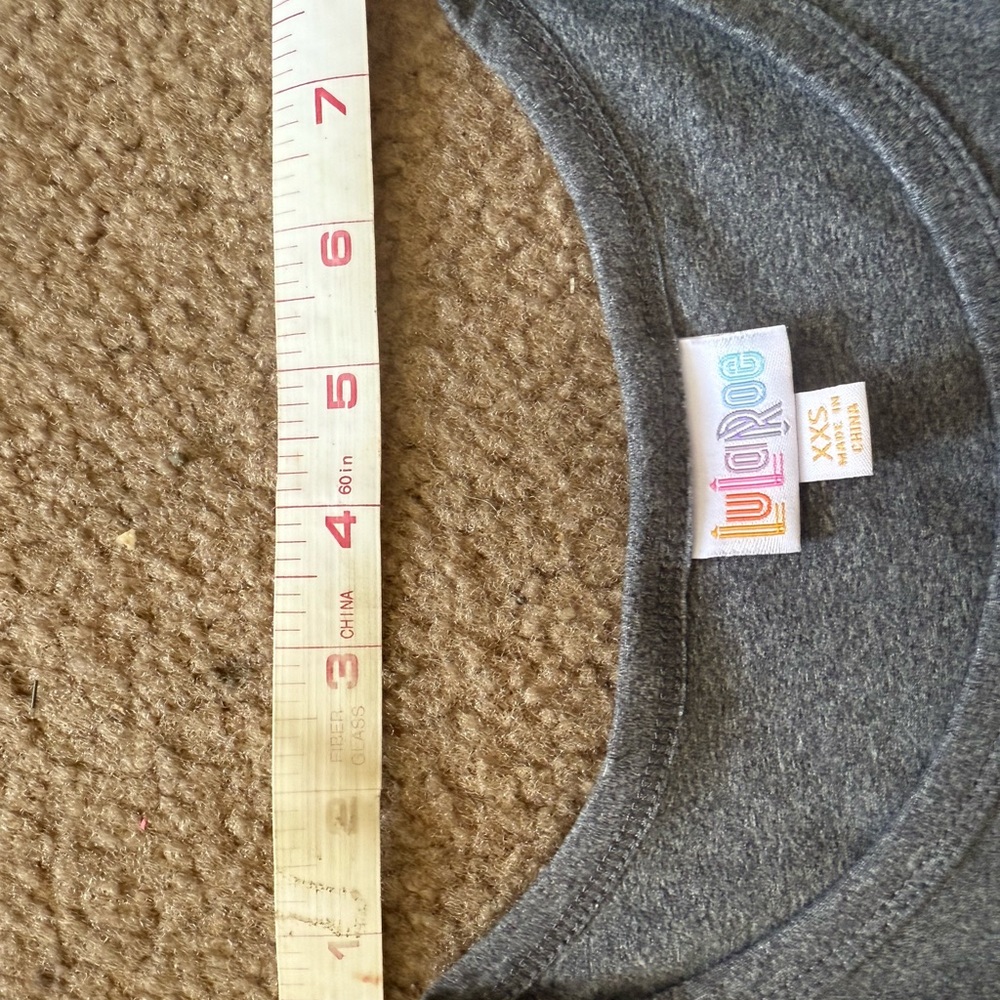 NEW WITH TAGS LuLaRoe Gray High Low Dress CARLY XXS - Picture 8 of 12